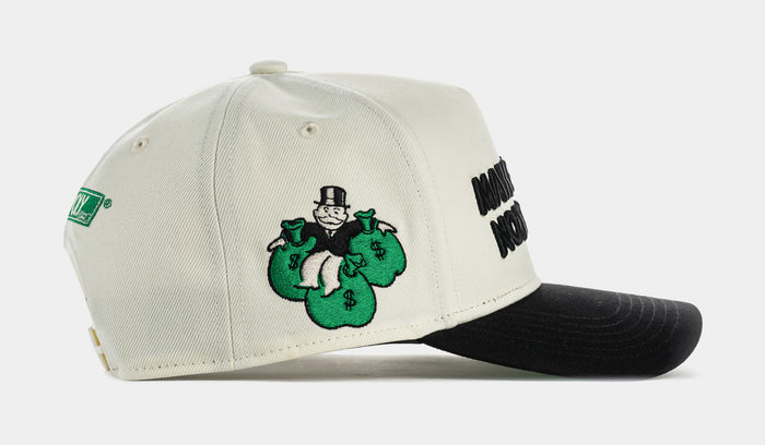 SP x Monopoly Make Money Not Friends Snapback Mens Hat (Cream/Green)