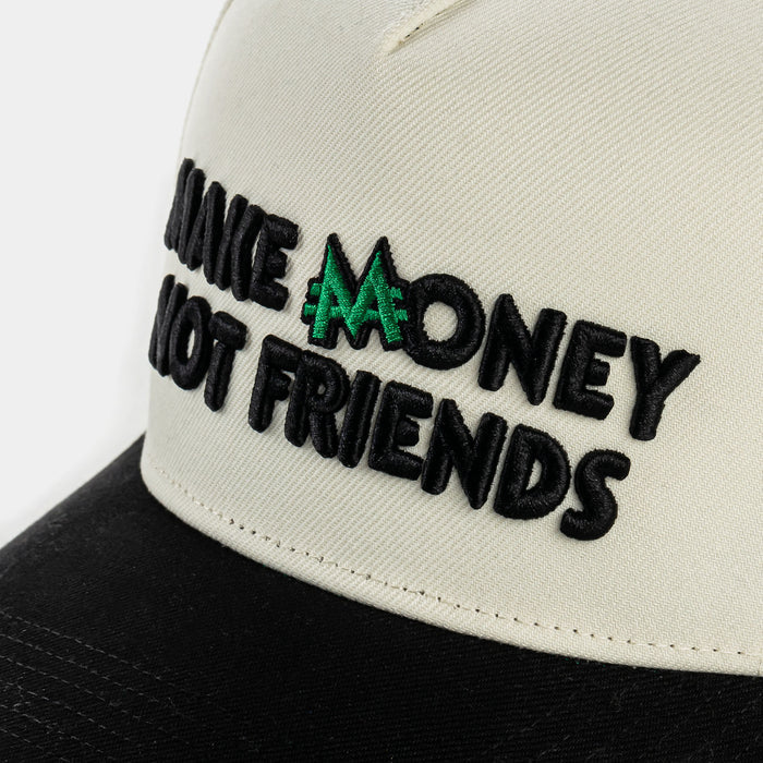 SP x Monopoly Make Money Not Friends Snapback Mens Hat (Cream/Green)