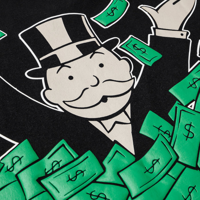 SP x Monopoly Silence Pays Mens Short Sleeve Shirt (Black/Green)