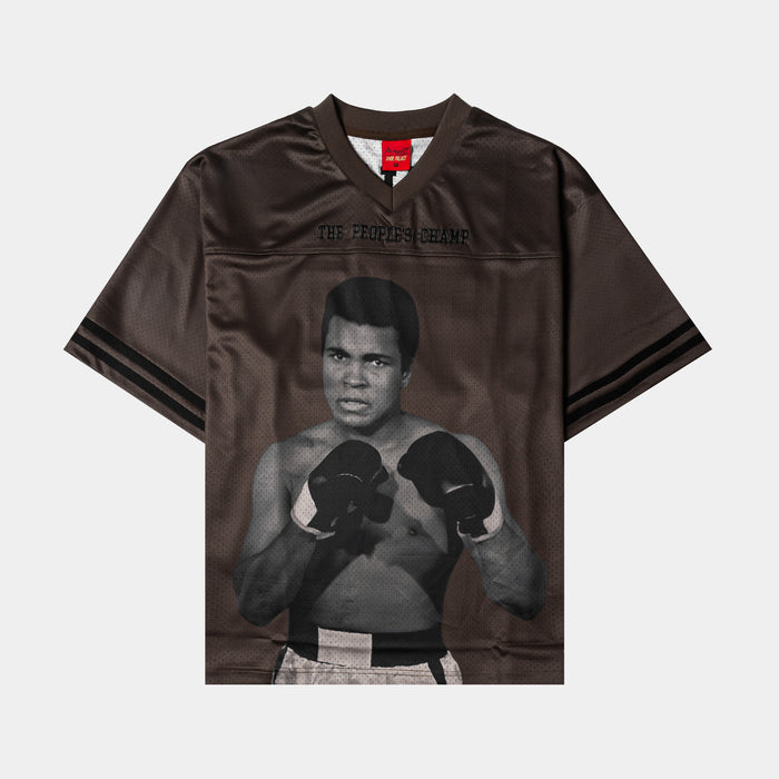 SP x Muhammad Ali 74 Mesh Mens Jersey (Brown/Black)