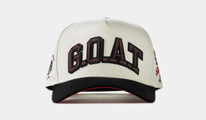 SP x Muhammad Ali G.O.A.T Snapback Mens Hat (Cream/Brown)