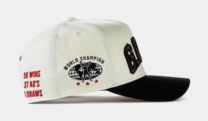 SP x Muhammad Ali G.O.A.T Snapback Mens Hat (Cream/Brown)