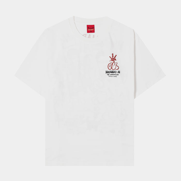 SP x Muhammad Ali Graffiti Mens Short Sleeve Shirt (White/Red)
