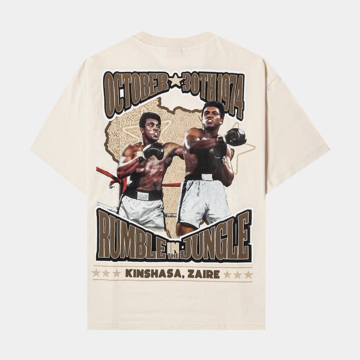 SP x Muhammad Ali Rumble Mens Short Sleeve Shirt (Beige/Brown)