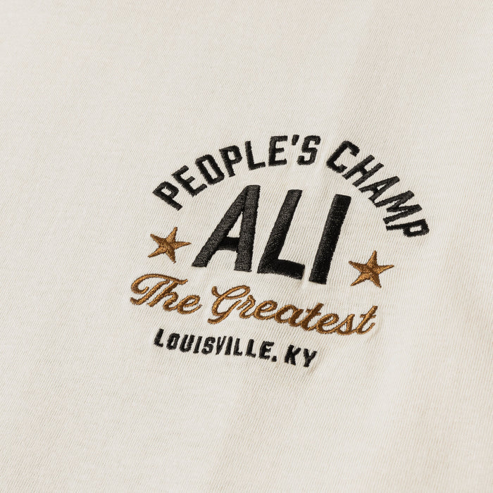SP x Muhammad Ali Rumble Mens Short Sleeve Shirt (Beige/Brown)