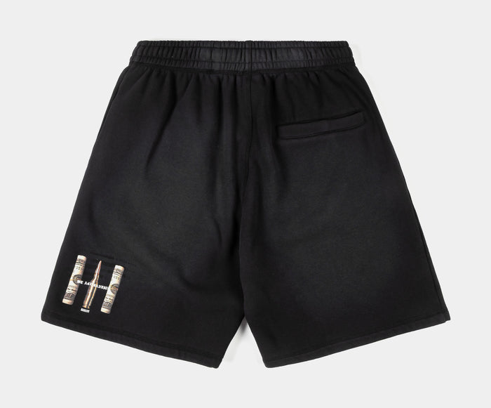 SP x Narcos Bandits Long Fleece Mens Shorts (Black/Green)
