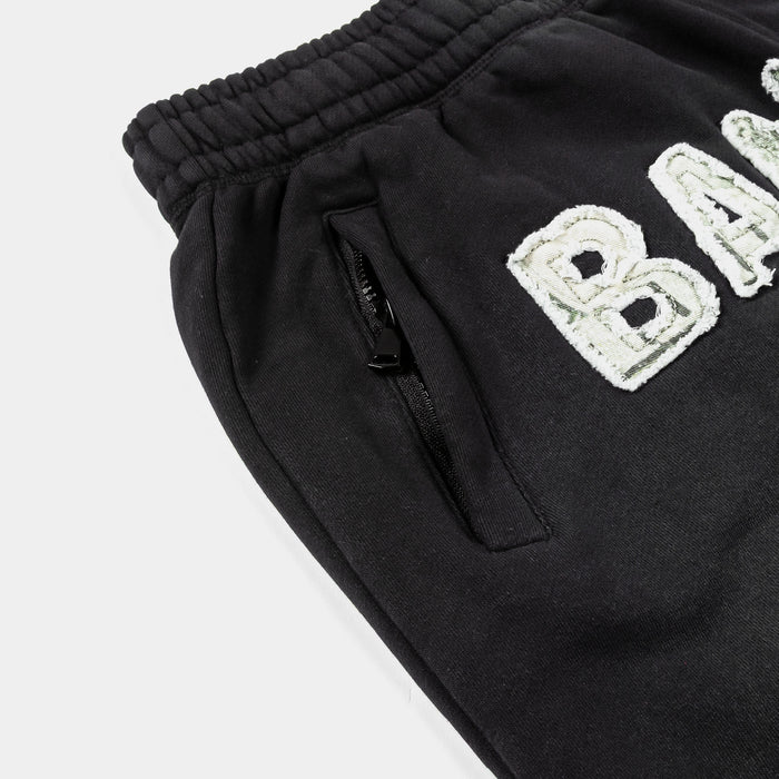 SP x Narcos Bandits Long Fleece Mens Shorts (Black/Green)