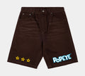 SP x Popeye Battle Of The Century Denim Mens Shorts (Black/Blue)