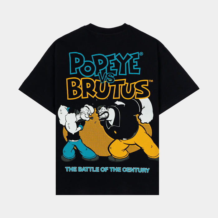SP x Popeye Battle Of The Century Mens Short Sleeve Shirt (Black/Blue)
