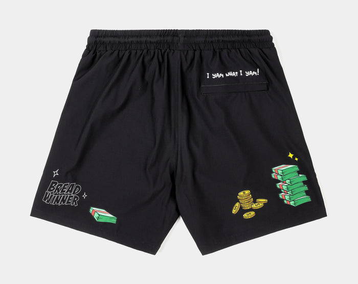 SP x Popeye Bread Winner Hybrid Mens Shorts (Black/Green)