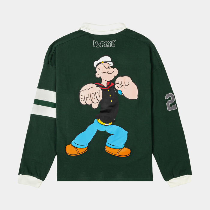 SP x Popeye Bruiserboy Mens Long Sleeve Shirt (Green/White)