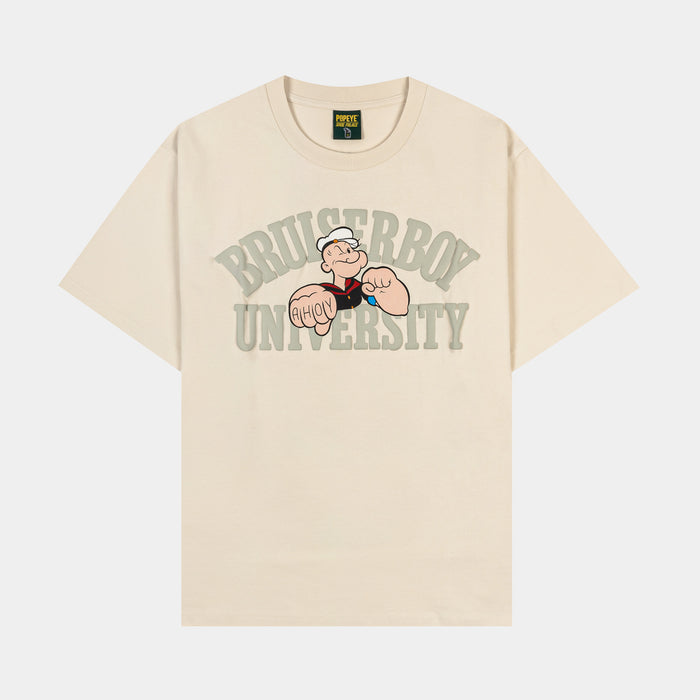 SP x Popeye Bruiserboy Mens Short Sleeve Shirt (Cream/Gray)