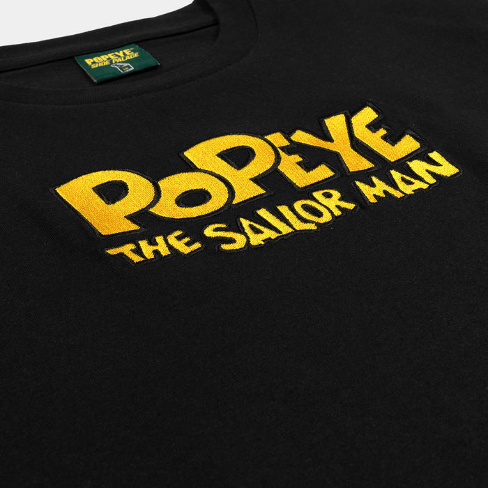 SP x Popeye Brutus Oil Mens Short Sleeve Shirt (Black/Yellow)