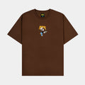 SP x Popeye Flames Mens Short Sleeve Shirt (Brown/Yellow)