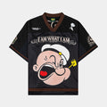 SP x Popeye Mesh Mens Jersey (Black/Bown)