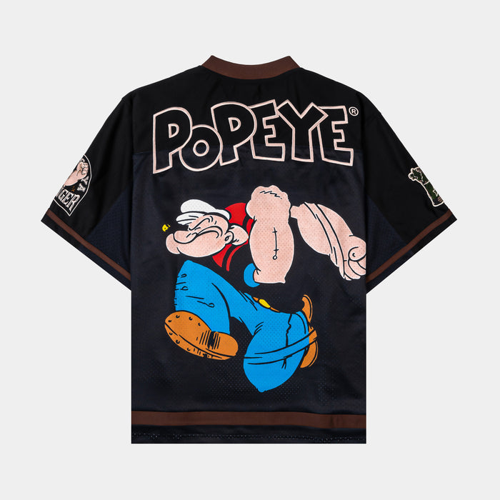 SP x Popeye Mesh Mens Jersey (Black/Bown)