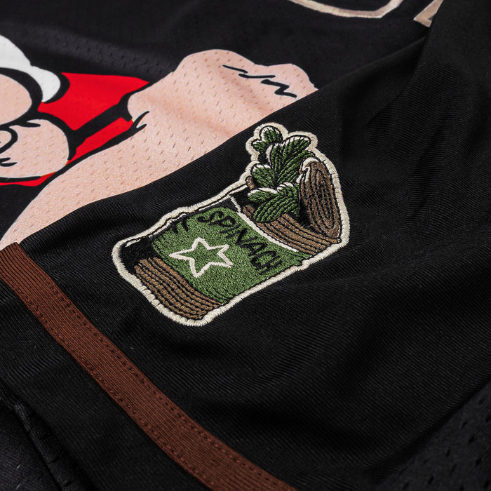SP x Popeye Mesh Mens Jersey (Black/Bown)