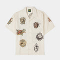 SP x Popeye Seersucker Mens Button Up Shirt (Cream/Black)