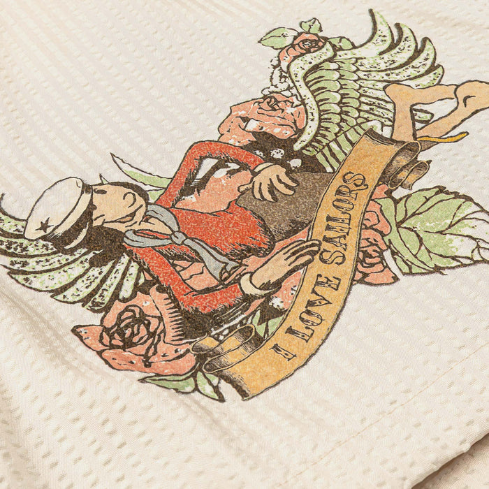 SP x Popeye Seersucker Mens Shorts (Cream/Black)