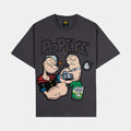 SP x Popeye Studded Mens Short Sleeve Shirt (Black/Green)
