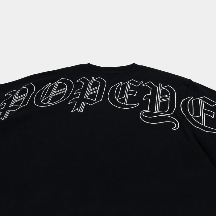 SP x Popeye Tattoo Mens Short Sleeve Shirt (Black/White)