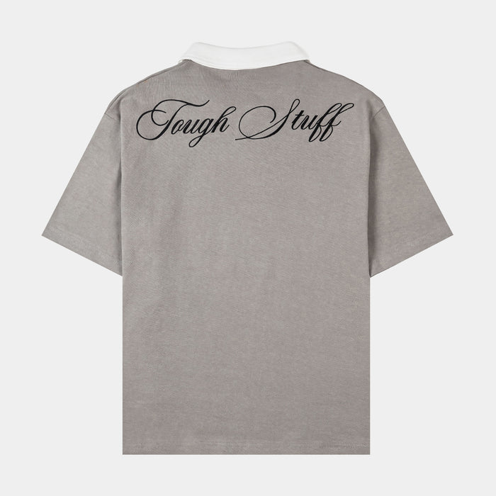 SP x Popeye Tough Stuff Polo Mens Short Sleeve Shirt (Grey/White)