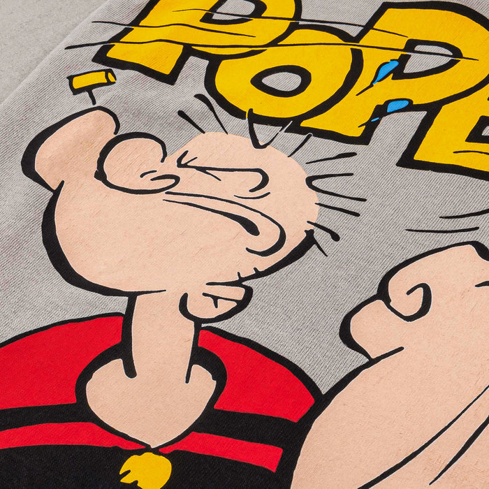 SP x Popeye Tough Stuff Polo Mens Short Sleeve Shirt (Grey/White)