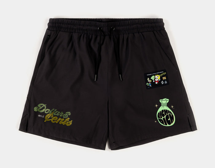 SP x Richie Rich Credit Card Hybrid Mens Shorts (Black/Green)