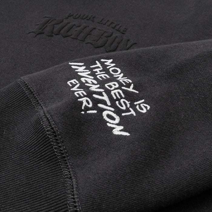 SP x Richie Rich Dirty Hands Clean Money Zip Up Mens Hoodie (Grey/White)