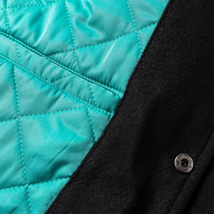 SP x Richie Rich Get Money Varsity Mens Jacket (Black/Teal)
