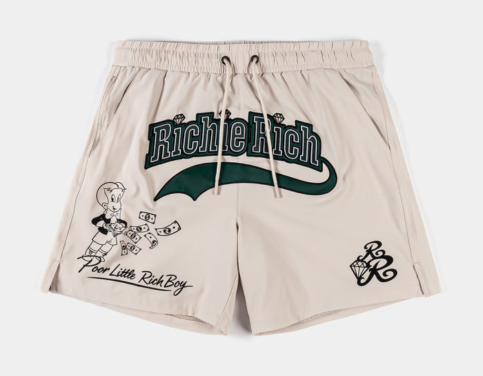 SP x Richie Rich Hybrid Mens Shorts (Cream/Green)
