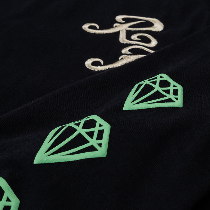SP x Richie Rich Making Bank Mens Long Sleeve Shirt (Black/Green)