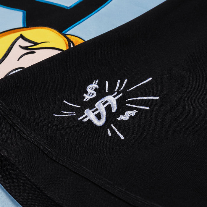 SP x Richie Rich Rhinestone Basketball Mens Jersey (Black/Blue)