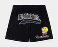 SP x Richie Rich Rhinestone Fleece Mens Shorts (Black/White)