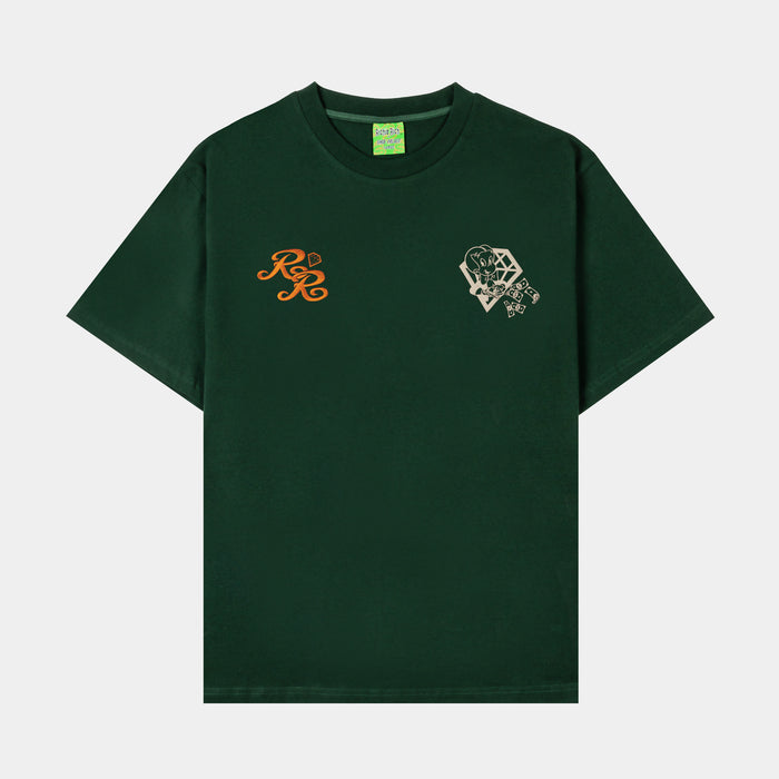 SP x Richie Rich Secure The Bag Mens Short Sleeve Shirt (Green/White)