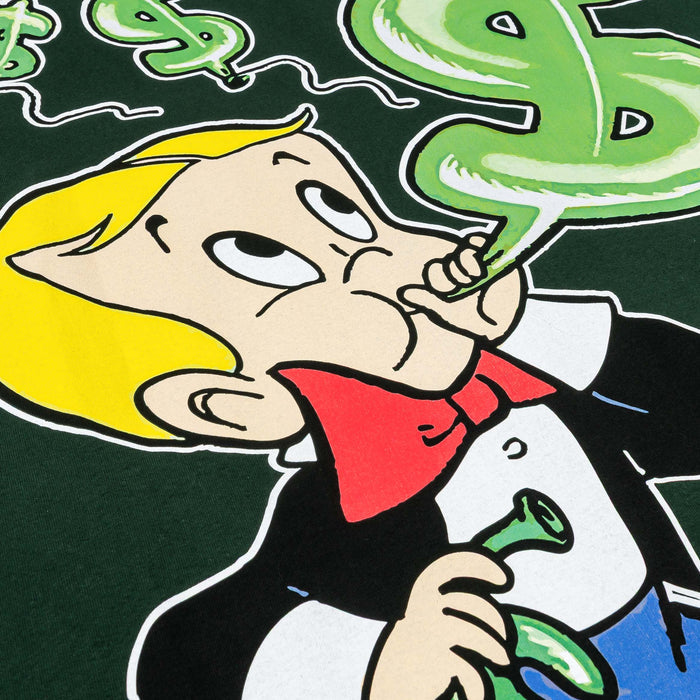 SP x Richie Rich Secure The Bag Mens Short Sleeve Shirt (Green/White)