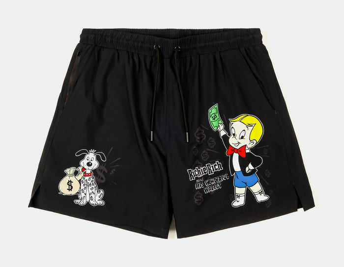 SP x Richie Rich Wonderful Wallet Hybrid Mens Shorts (Black/White)