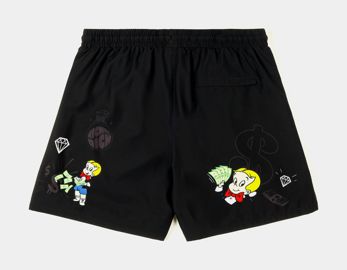 SP x Richie Rich Wonderful Wallet Hybrid Mens Shorts (Black/White)