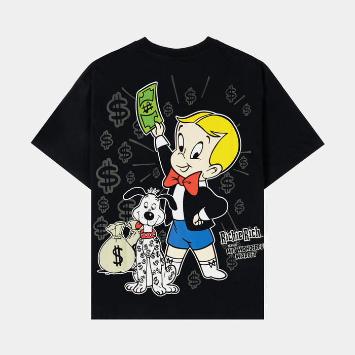 SP x Richie Rich Wonderful Wallet Mens Short Sleeve Shirt (Black/White)