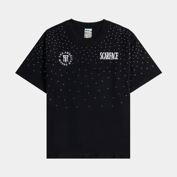 SP x Scarface Al Pacino Washed Mens Short Sleeve Shirt (Black/White)