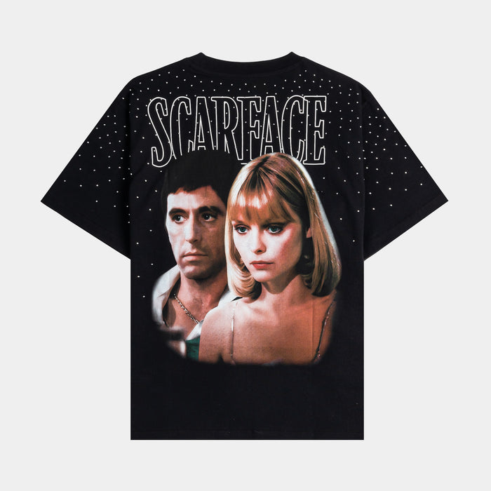 SP x Scarface Al Pacino Washed Mens Short Sleeve Shirt (Black/White)