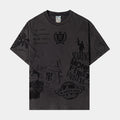 SP x Scarface All Over Print Mens Short Sleeve Shirt (Black/Black)