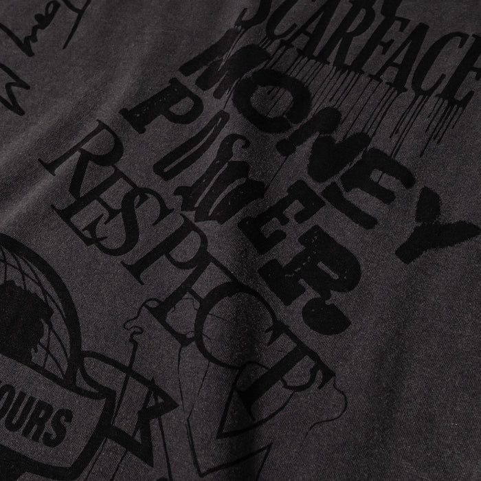 SP x Scarface All Over Print Mens Short Sleeve Shirt (Black/Black)