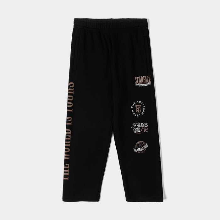 SP x Scarface Chico Fleece Mens Sweatpants (Black/Taupe)