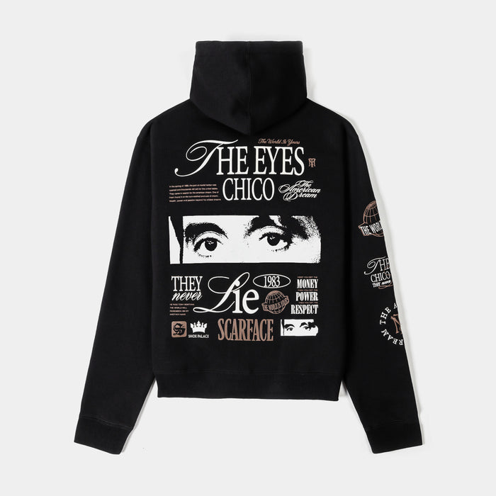 SP x Scarface Chico Zip Up Mens Hoodie (Black/Taupe)