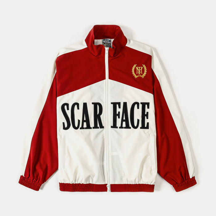 SP x Scarface Crest Track Mens Jacket (Red/White)