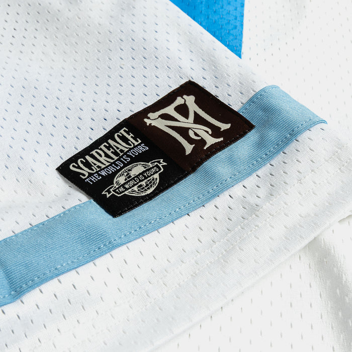 SP x Scarface Mesh Mens Jersey (White/Blue)