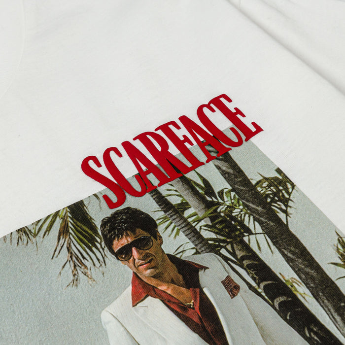 SP x Scarface Money First Mens Short Sleeve Shirt (White/Red)