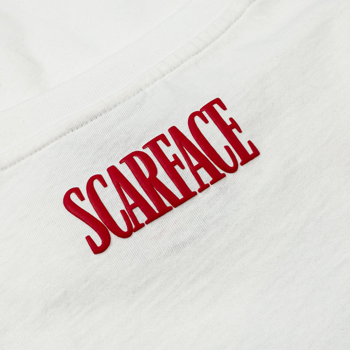 SP x Scarface Money First Mens Short Sleeve Shirt (White/Red)