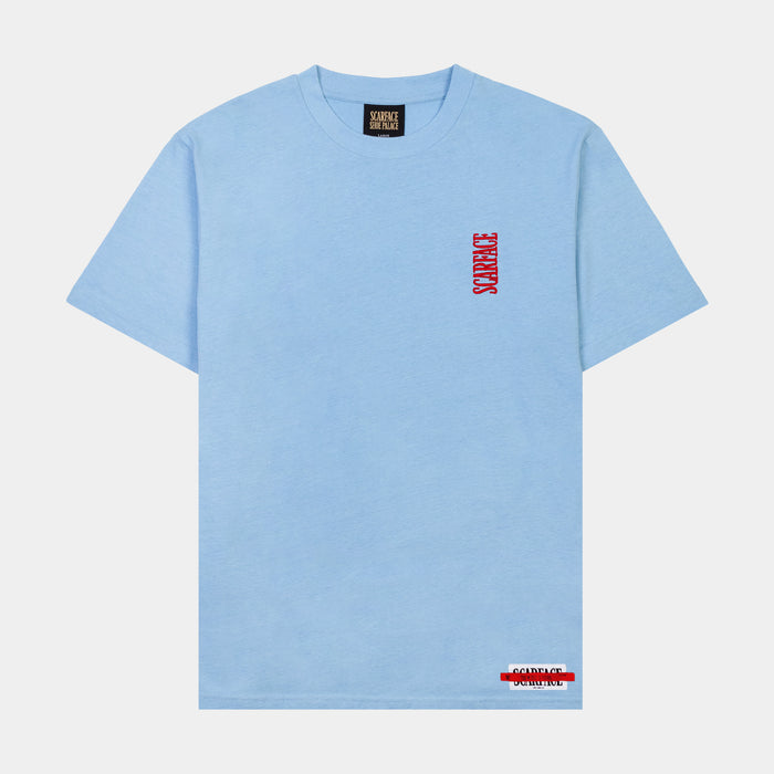 SP x Scarface Montana Mens Short Sleeve Shirt (Blue)